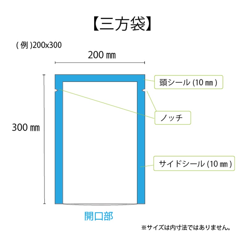【直送品】 西村 三方袋 SOC－2　140×250  5000枚/箱（ご注文単位1箱）