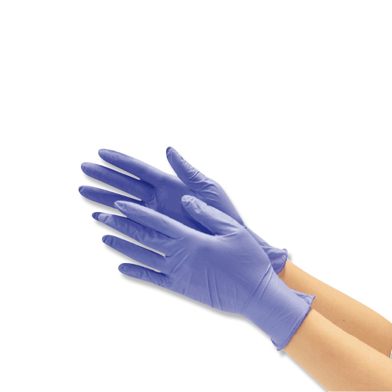 川西工業 ニトリルグローブ 使い切り手袋 粉無 #2060 M ブルー 250枚