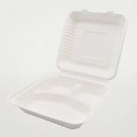 【直送品】 弁当容器　ABランチボックス 230－230－3  50枚/袋（ご注文単位4袋）