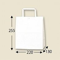 >HEIKO 紙袋 H25チャームバッグ S2(平手) 白無地 50枚