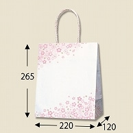>HEIKO 紙袋 スムースバッグ 22-12 紅桜 25枚