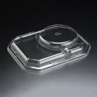 【直送品】 リスパック 麺容器　つけ麺　嵌合蓋 穴付き RRAI651 50枚/袋（ご注文単位12袋）