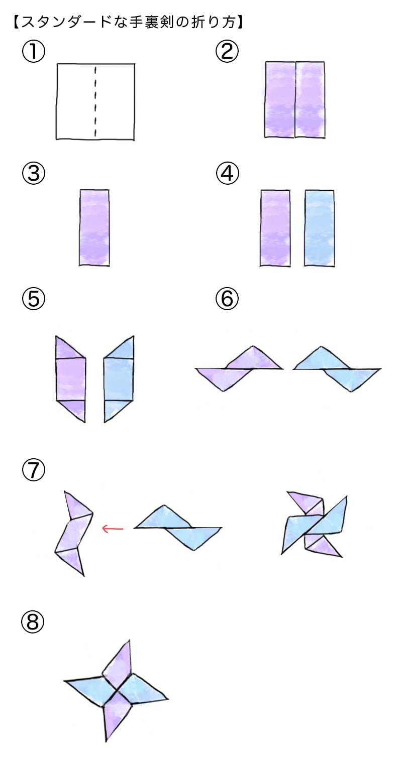 手裏剣 の 作り方