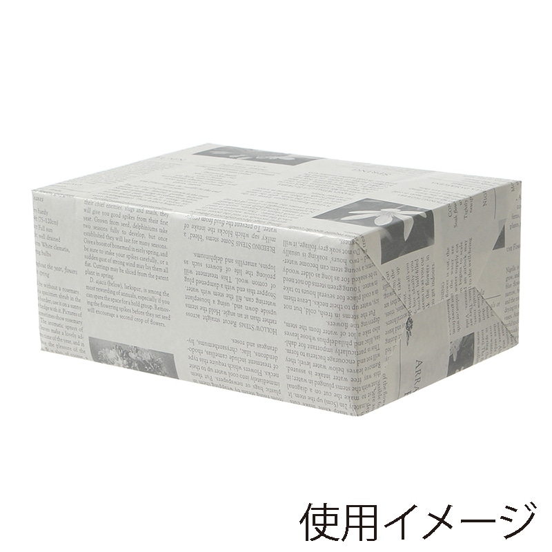【直送品】 パックタケヤマ 包装紙　半切 ガーディアングレー　白 XZT00288 500枚/袋（ご注文単位2袋）