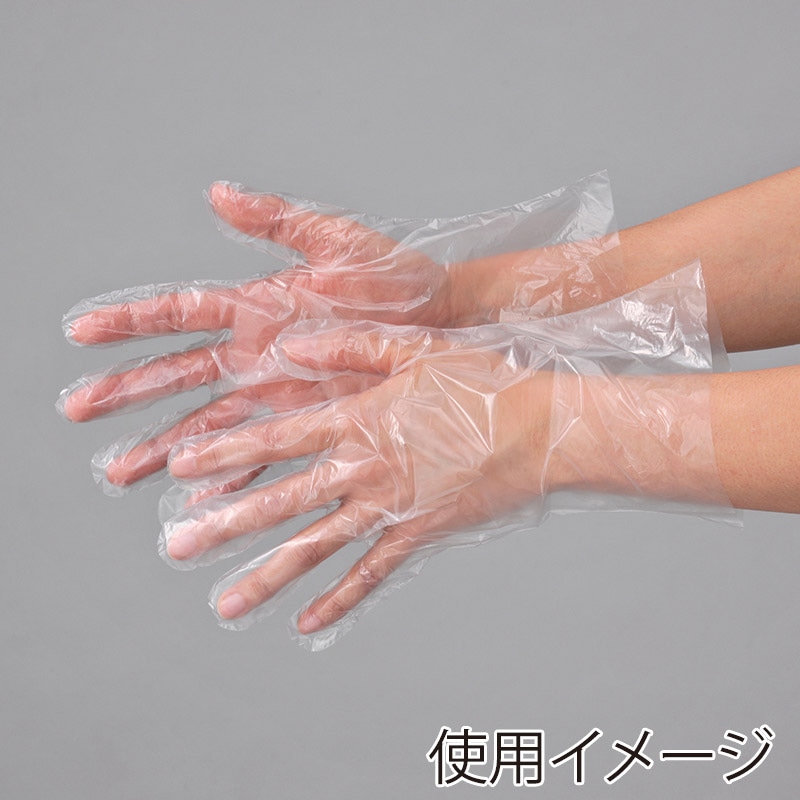 【直送品】 エブノ ポリ手袋　HDポリグローブ L 303　半透明 300枚/箱（ご注文単位20箱）