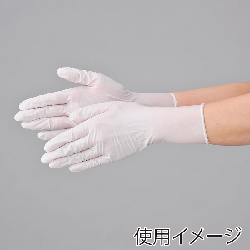 【直送品】 エブノ ニトリル極薄手袋　パウダーフリー LL 520　ホワイト 100枚/箱（ご注文単位20箱）