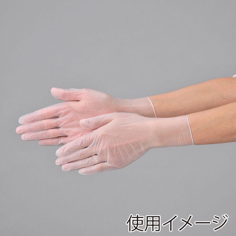 【直送品】 エブノ PVC手袋　スタンダード M 110　半透明 100枚/箱（ご注文単位30箱）