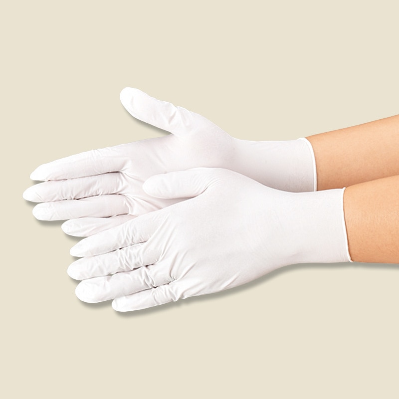 ニトリル手袋 Ｓ 粉付き ホワイト - 救急/衛生用品