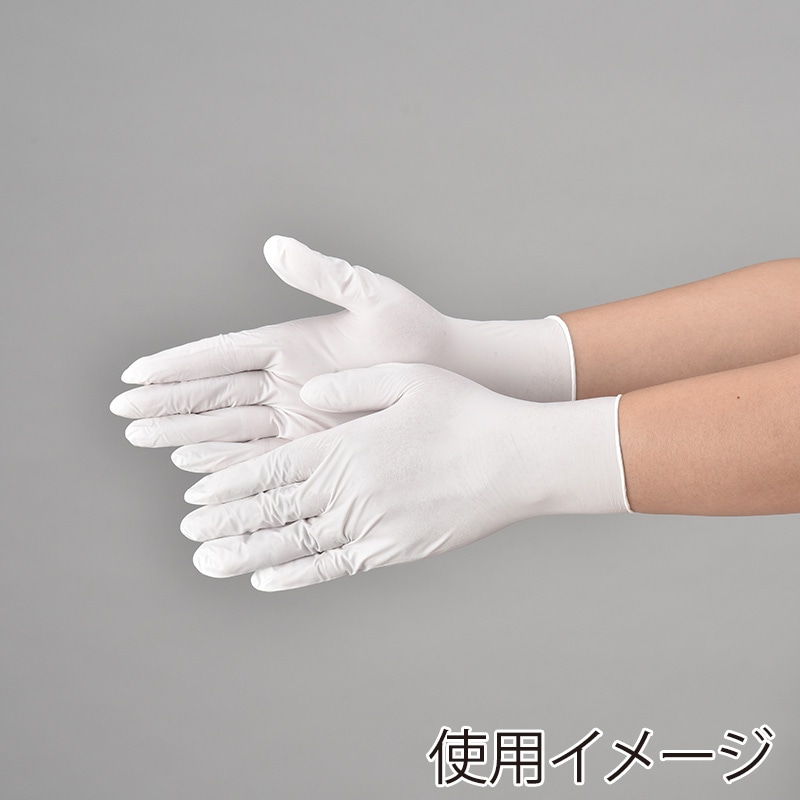 【直送品】 エブノ ニトリル手袋　ニトリルトライ3　粉付 LL 552　ホワイト 100枚/箱（ご注文単位30箱）