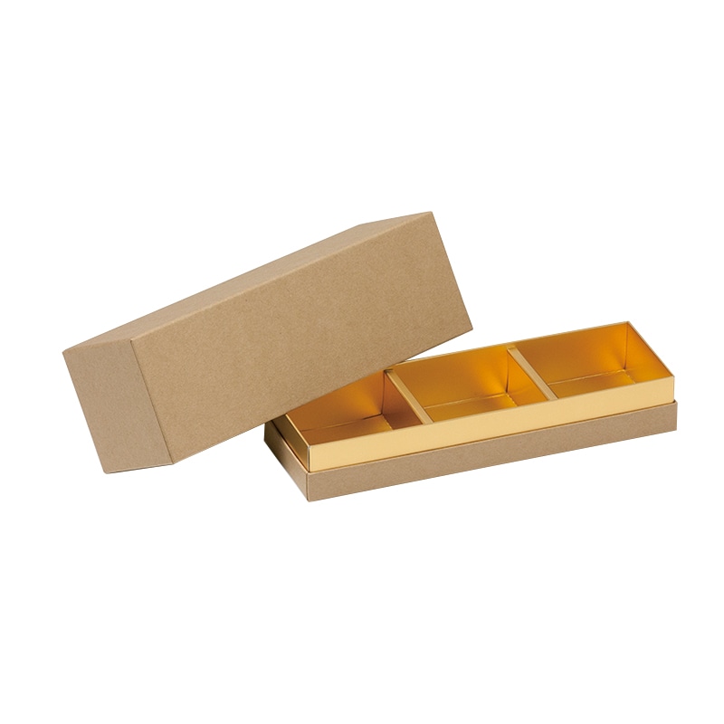 【直送品】 洋菓子箱　コンビAギフトケース ジャム瓶3本用　クラフト 1163　1個（ご注文単位50個）