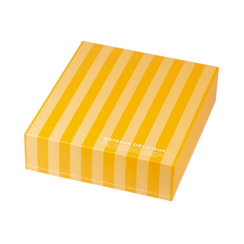ヤマニパッケージ 洋菓子箱　ドゥミセックギフト　M オレンジ 20－1556OR 100セット/箱（ご注文単位1箱）【直送品】