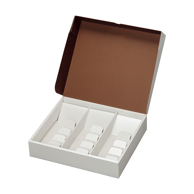 【直送品】 ヤマニパッケージ 洋菓子箱　HBフードギフトボックス M　パールホワイト 20－2001W 50セット/箱（ご注文単位1箱）