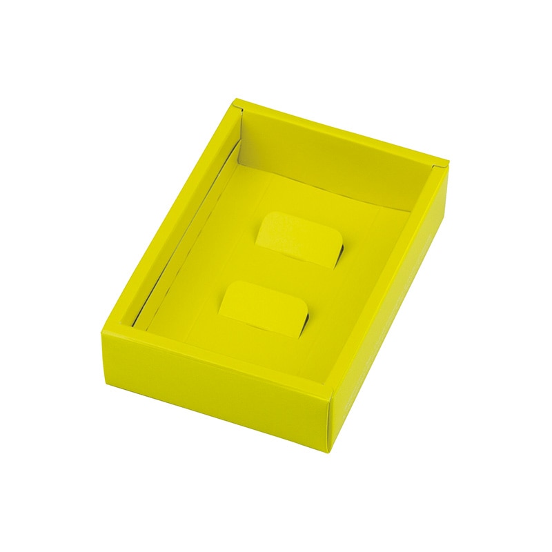 【直送品】 ヤマニパッケージ 洋菓子箱　クレールBOX ミニ　イエロー 20－2160 100セット/箱（ご注文単位1箱）