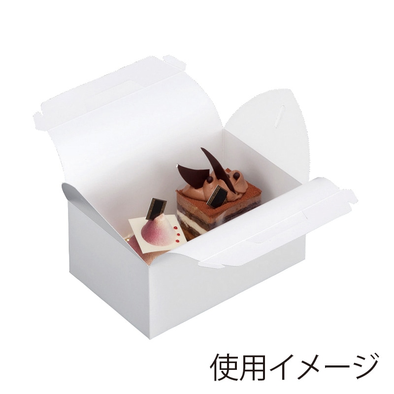 ヤマニパッケージ ケーキ箱　ドームホワイト ＃5 DE－25 50枚/パック（ご注文単位10パック）【直送品】