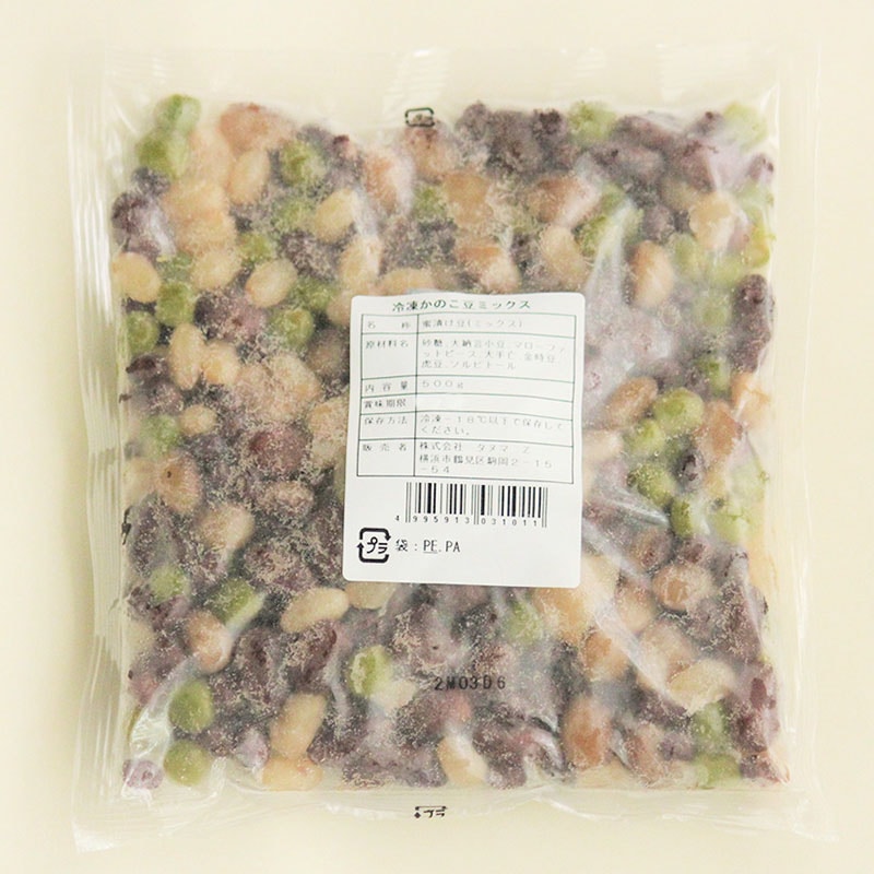 【直送品】 ＜冷凍＞タヌマ　かのこ豆ミックス 500g 24976 1袋※軽（ご注文単位1袋）