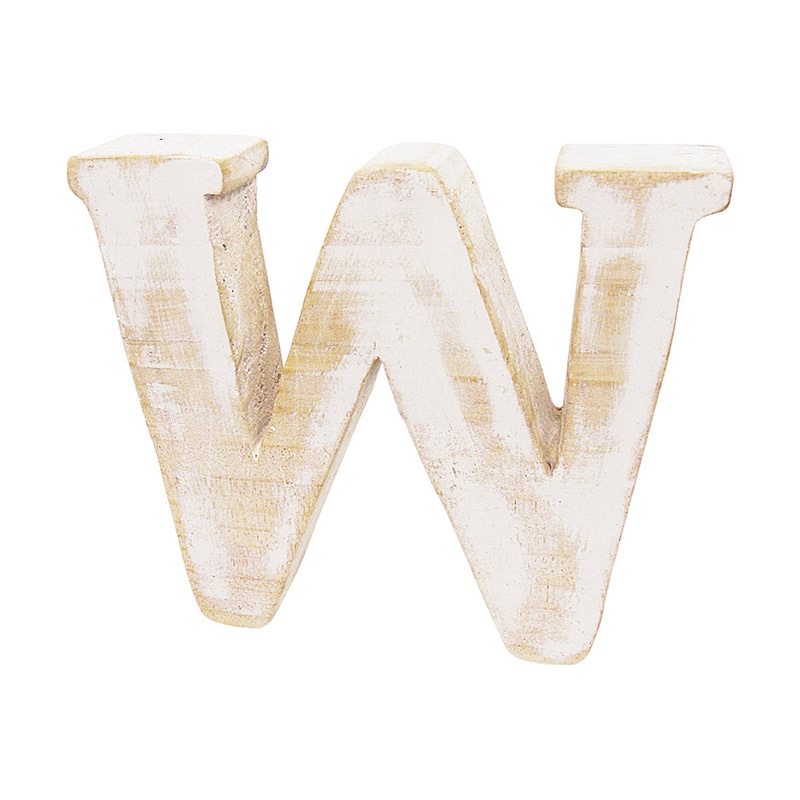 Paseo 木製アルファベット ホワイト　M WF－35WH－M 1個（ご注文単位3個）【直送品】