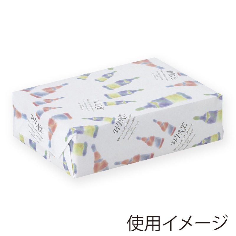 【直送品】 ヤマニパッケージ パステルワイン包装紙  K－384 500枚/箱（ご注文単位1箱）