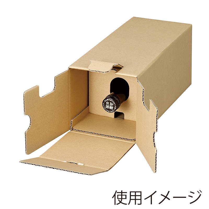 【直送品】 ヤマニパッケージ 瓶・箱兼用宅配箱 一升瓶1本 K－1586 50枚/箱（ご注文単位1箱）