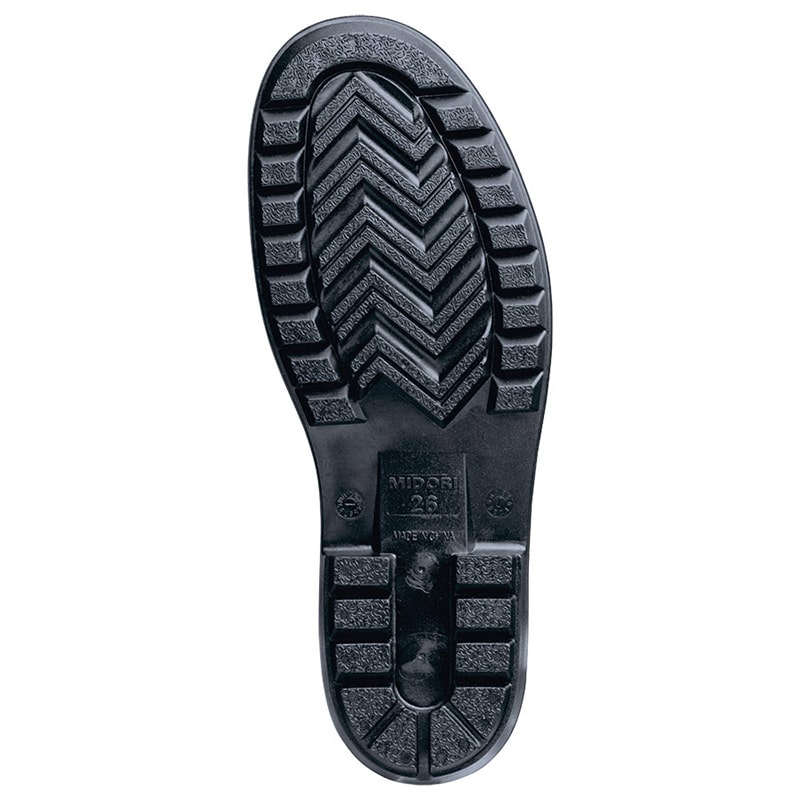 【直送品】 ミドリ安全 作業長靴　ワークエース　W2000 ブラック　25．5cm 21350004 1組（ご注文単位1組）