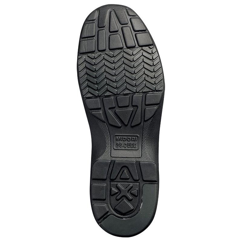 ミドリ安全 コックシューズ 超軽量耐滑作業靴 ウルトラライトハイグリップ ULH－716 ブラック 23．5cm 21250391 1組（ご注文単位1組）【直送品】