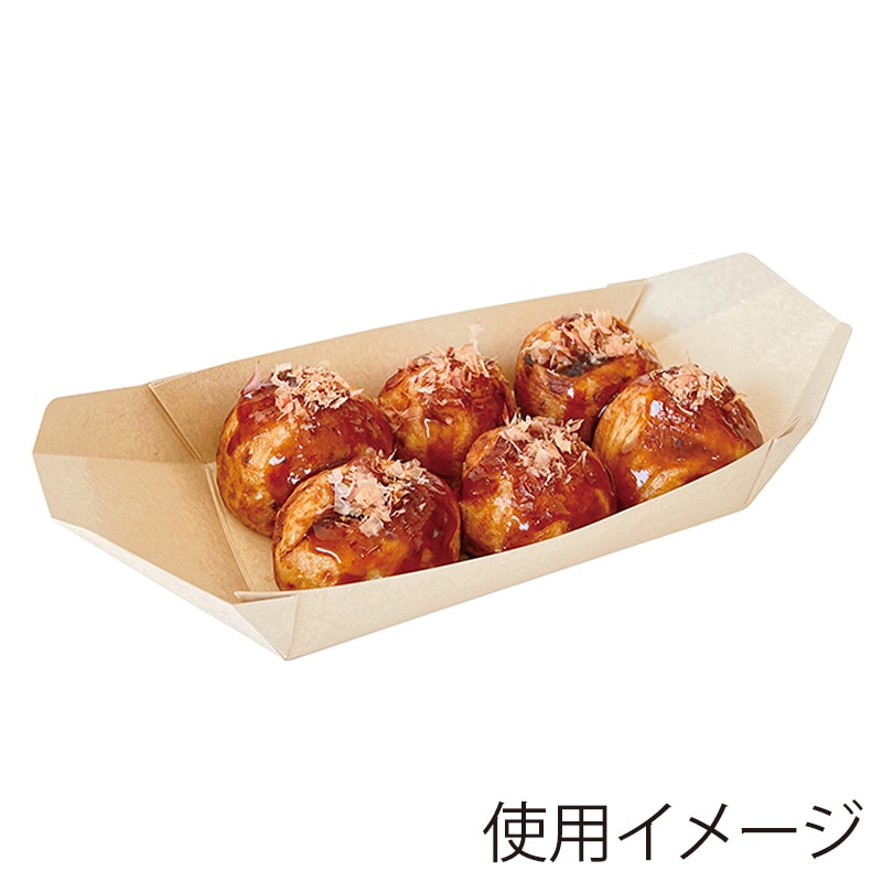 高津紙器 舟形紙トレー 100個/袋（ご注文単位12袋）【直送品