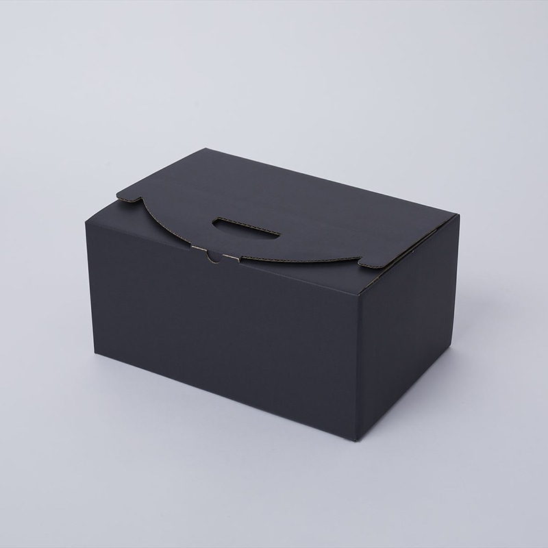 【直送品】 星野 ブドウ2WAYボックス 2kg用 黒　66160 25枚/包（ご注文単位1包）