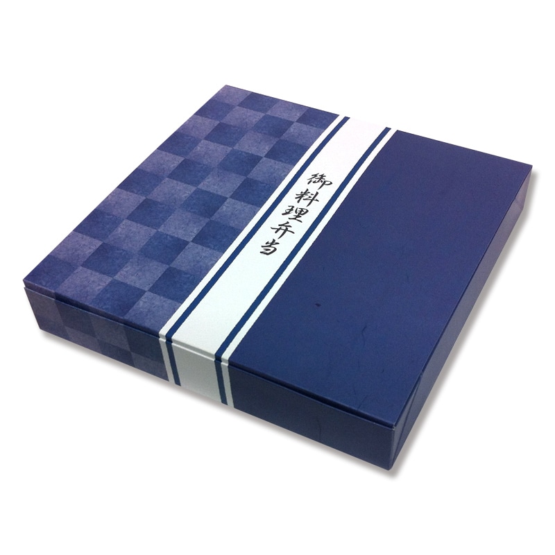 ケーピープラテック 弁当容器 K-BOX 80-80 紙箱 藍染 50枚