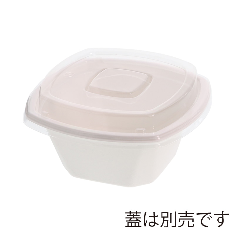【直送品】ケーピープラテック 丼容器 KMPランチ KMPランチ-7 本体 ホワイト 50枚/袋（ご注文単位12袋）
