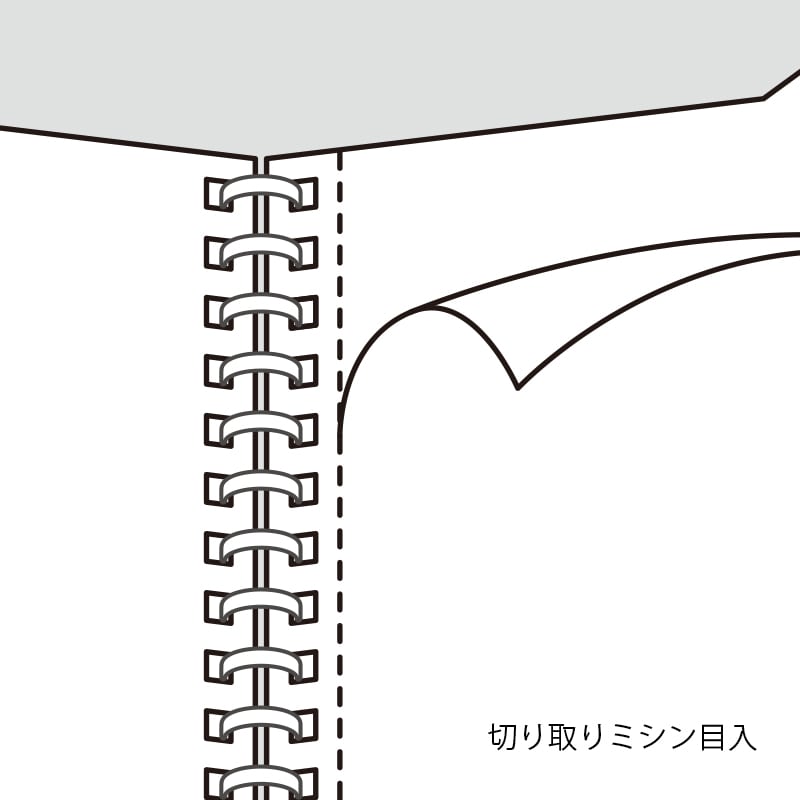 コクヨ ソフトリングノート 3号(A5) 無地 ス-SV338W-W 白 1冊(80枚)