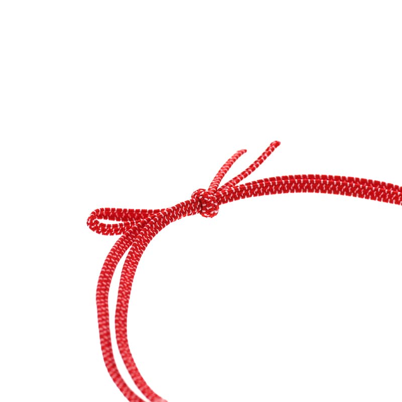 カラーゴム 平彩ゴム 2重 片花結び 折径12cm 赤 50本