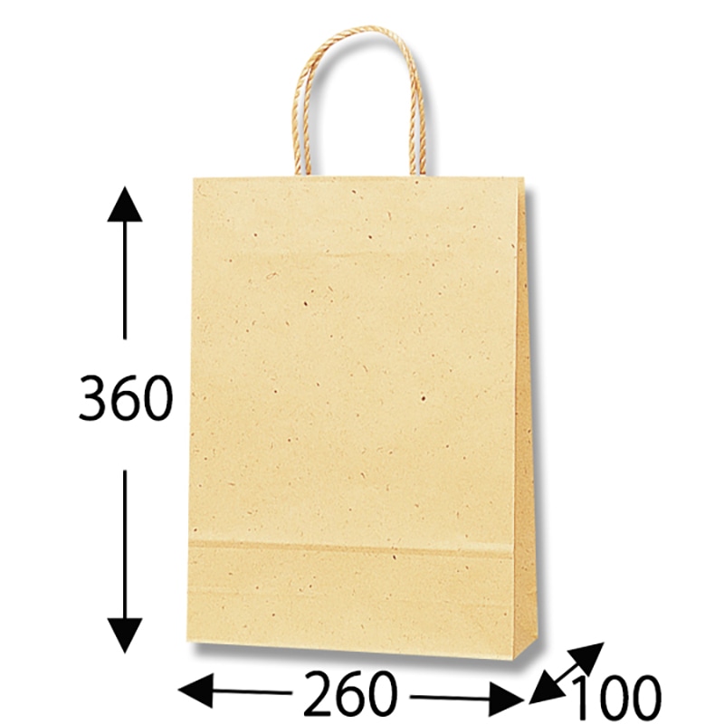 HEIKO 紙袋 スムースバッグ S-100 ナチュラル 25枚