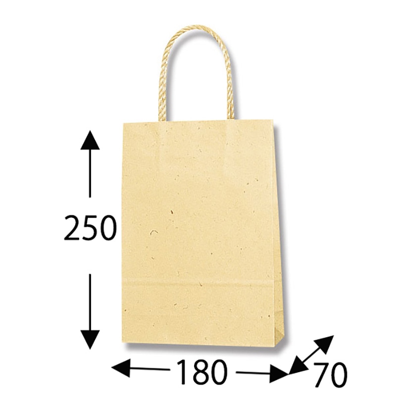 HEIKO 紙袋 スムースバッグ 18-07 ナチュラル 25枚