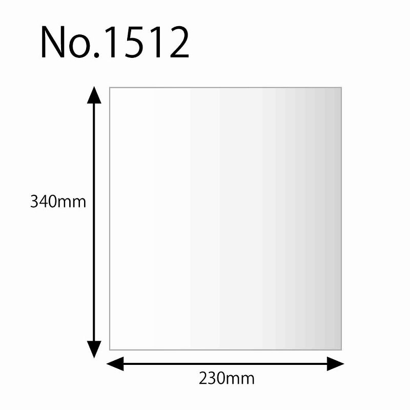 HEIKO 規格ポリ袋 ヘイコーポリエチレン袋 0.015mm厚 No.1512(12号) 紐なし 200枚