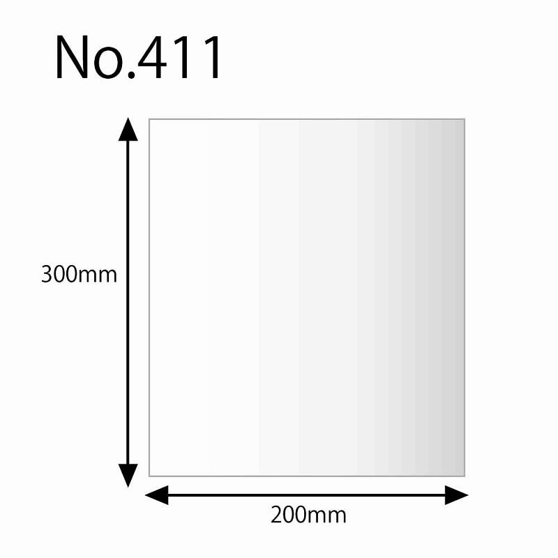 HEIKO 規格ポリ袋 ヘイコーポリエチレン袋 0.04mm厚 No.411(11号) 100枚