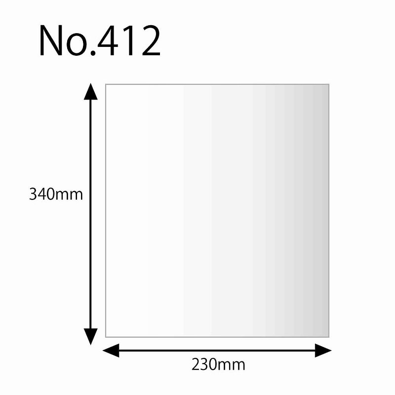 HEIKO 規格ポリ袋 ヘイコーポリエチレン袋 0.04mm厚 No.412(12号) 100枚