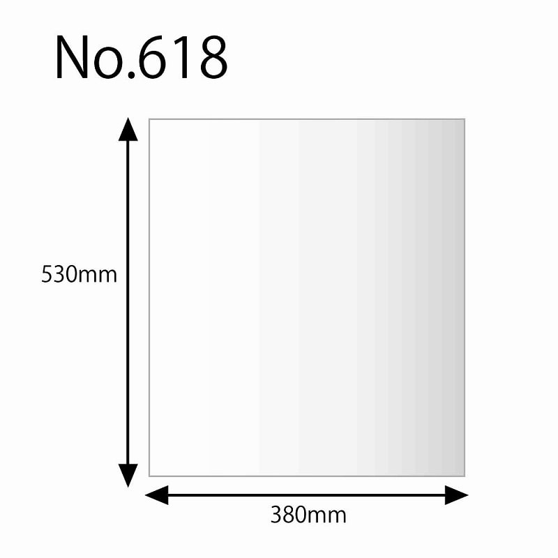 HEIKO 規格ポリ袋 ヘイコーポリエチレン袋 0.06mm厚 No.618(18号) 50枚