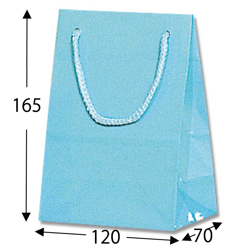 HEIKO 紙袋 ブライトバッグ T-4 浅葱 10枚