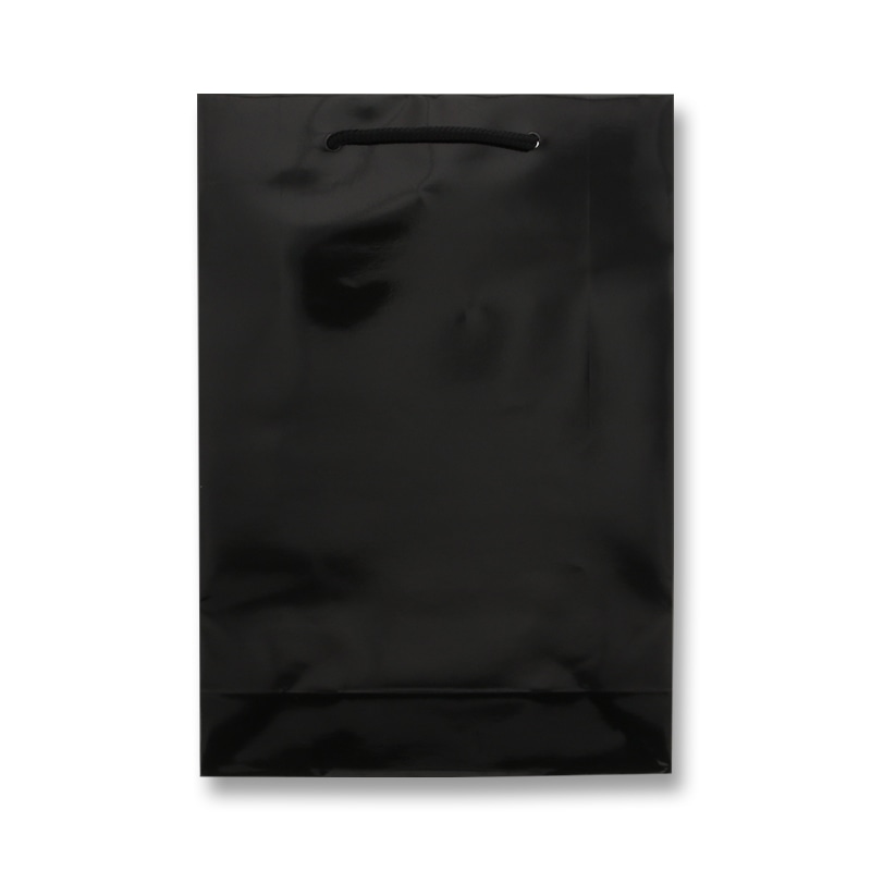 HEIKO 紙袋 ブライトバッグ SWT 黒(グロスPP貼り) 10枚