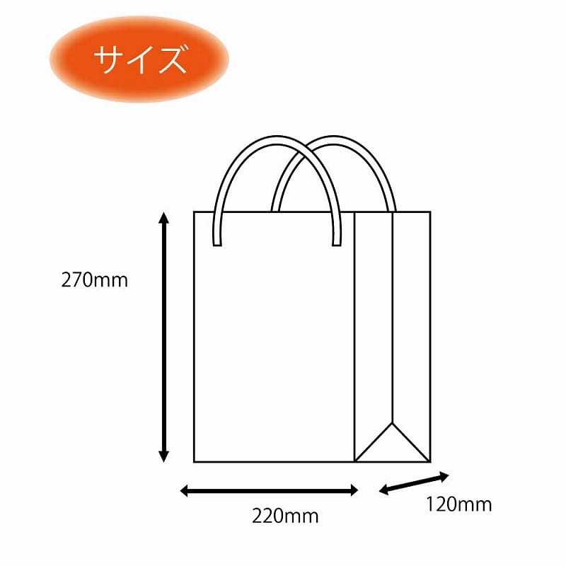 HEIKO 紙袋 ブライトバッグ 22-12 黒(MT) 10枚