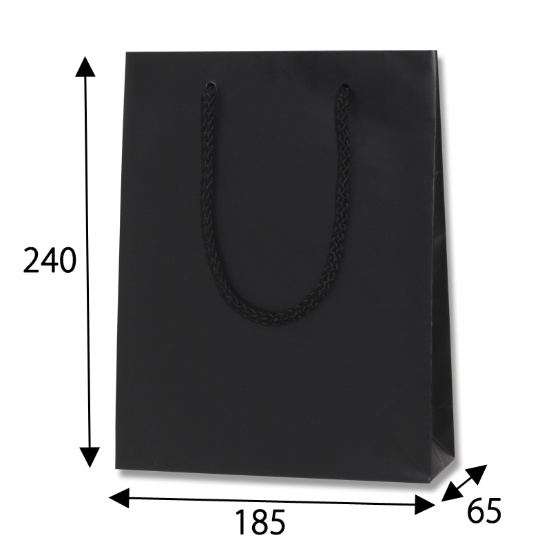 HEIKO 紙袋 ブライトバッグ MM 黒MT(マットPP貼り) 10枚