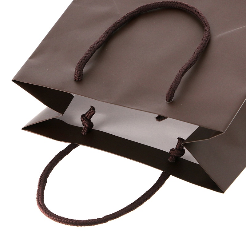 HEIKO 紙袋 ブライトバッグ 23-12 チョコブラウン(マットPP貼り) 10枚