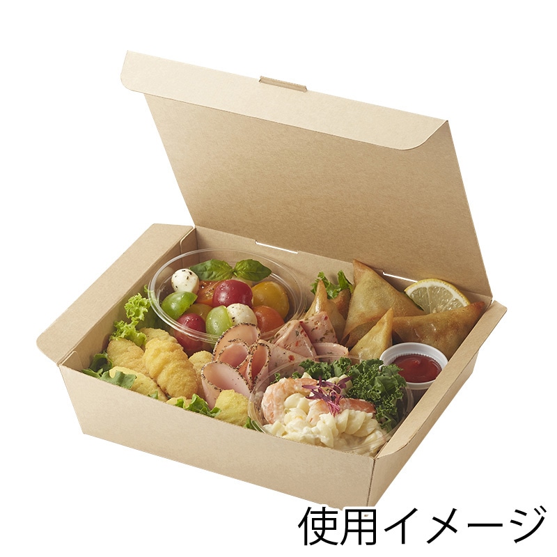 HEIKO 食品容器 ネオクラフト スナックボックス ML 20枚｜【シモジマ