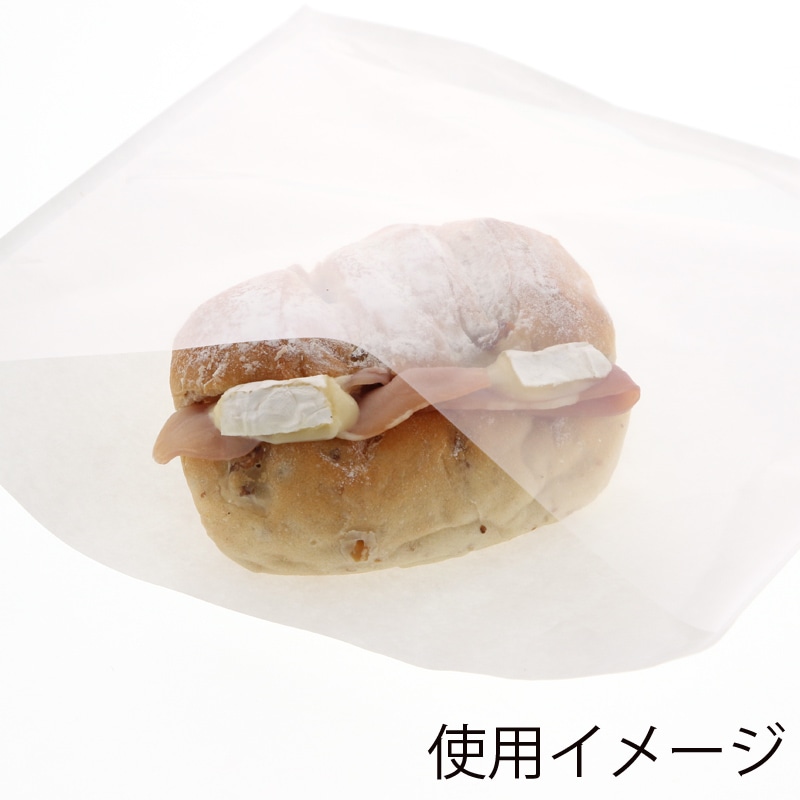 HEIKO 惣菜袋 窓付フラットバッグ 210×210 白 100枚