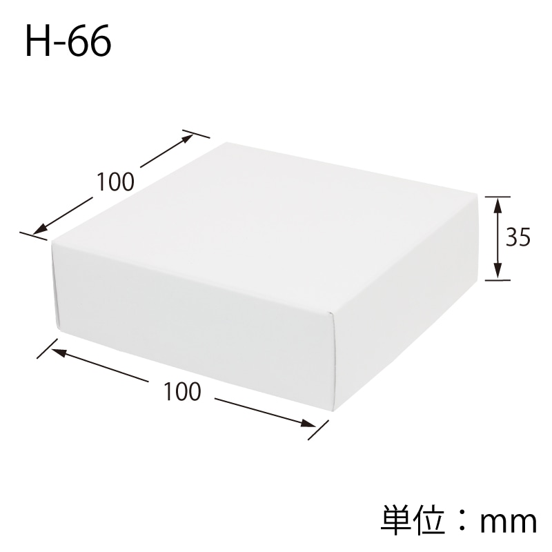 HEIKO 箱 白無地汎用ボックス H-66 10枚