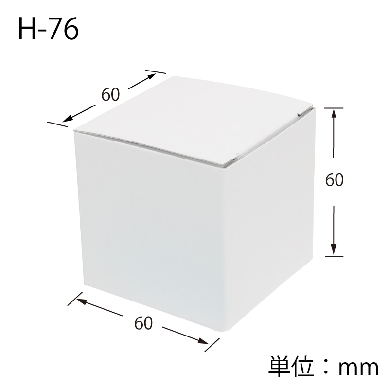 HEIKO 箱 白無地汎用ボックス H-76 10枚