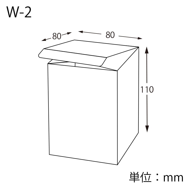 HEIKO 箱 クリスタルボックス ワンタッチタイプ Wシリーズ W-2 10枚