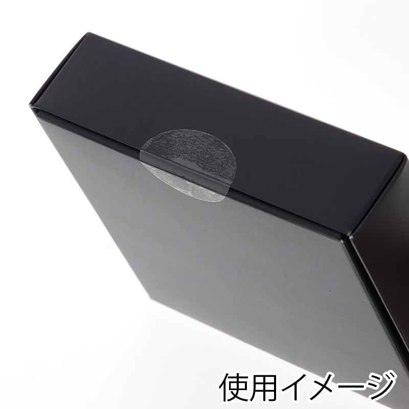 HEIKO タックラベル 透明 楕円 18x35mm No.812 96片