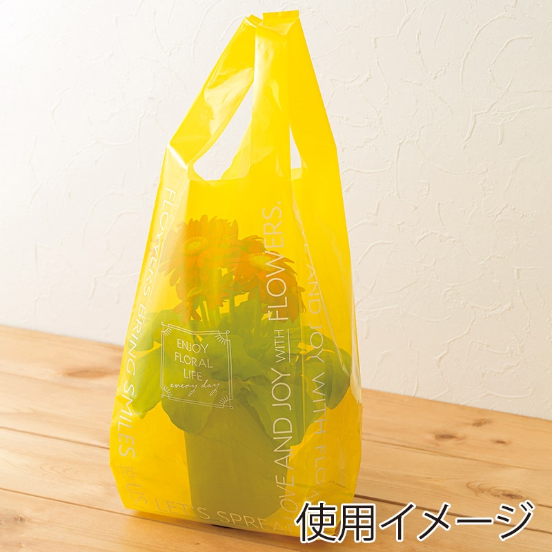 【直送品】 東京リボン 鉢袋　クリアカラー・ポットバッグ　62417  ＃3 1包（ご注文単位1包）