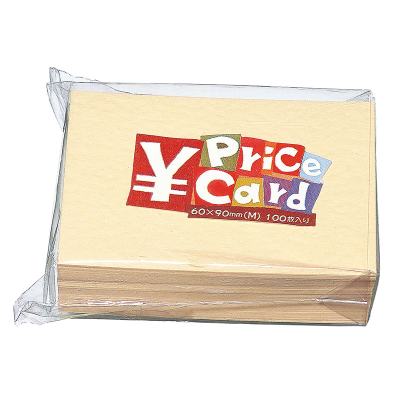【直送品】 東京リボン カラーカード　プライスカード　82211 M ＃2 1袋（ご注文単位1袋）