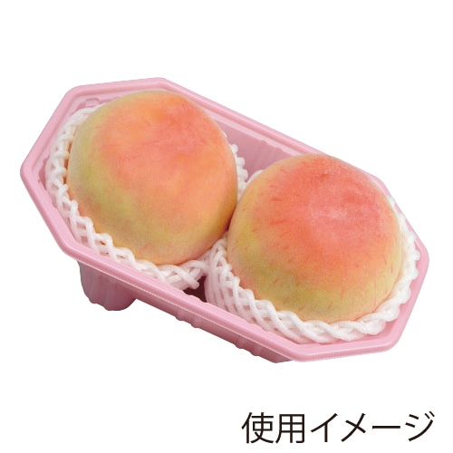 【直送品】 エフピコチューパ 果物トレー　FRプラスL ピンク CP007401 100枚/袋（ご注文単位8袋）